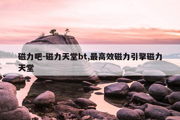 bt磁力天堂BT资源磁力搜索引擎,高效的磁力天堂